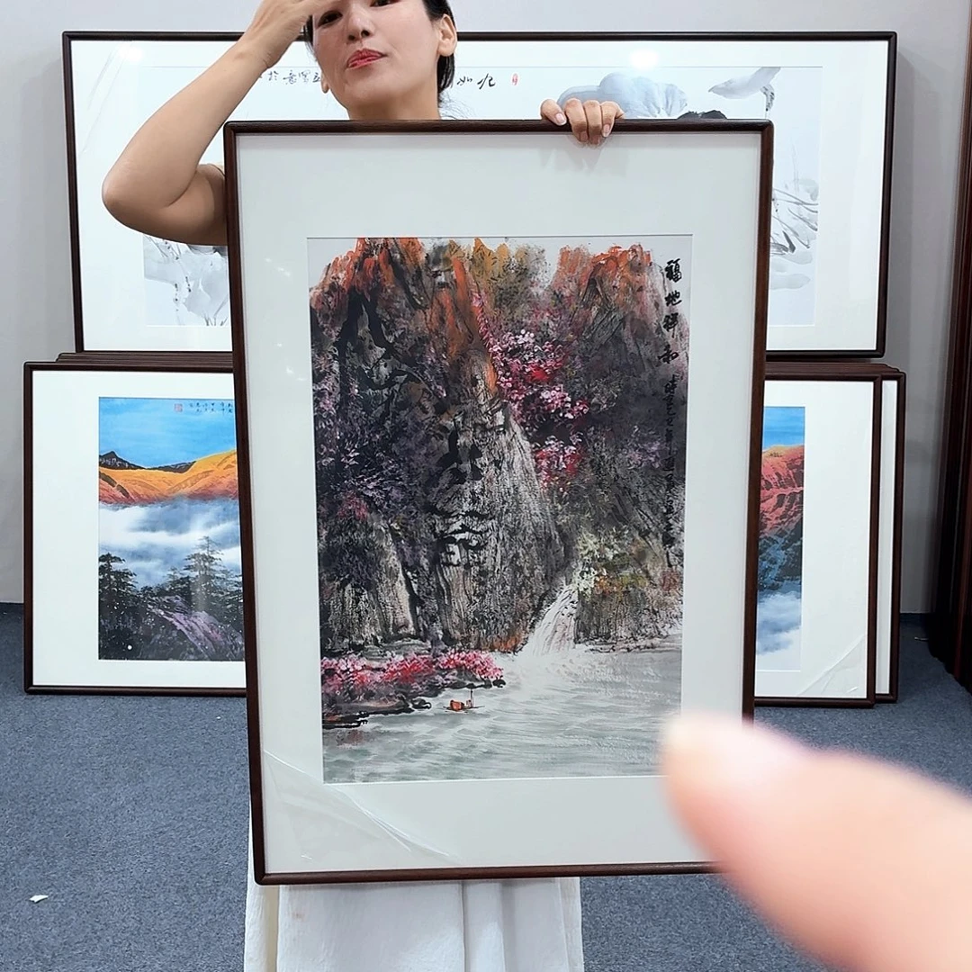 国画手绘作品90×60尺寸