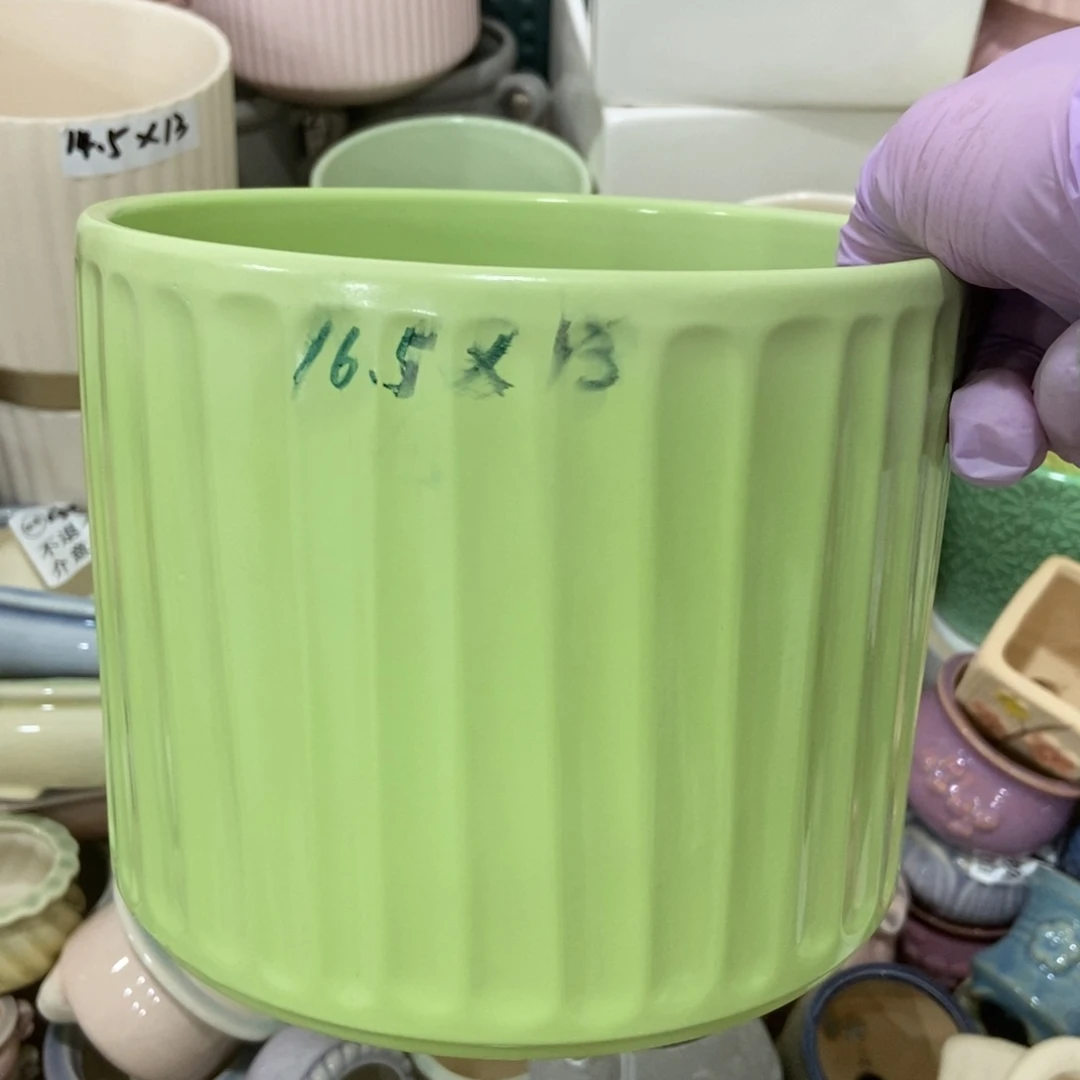红陶陶瓷花盆满12米包邮