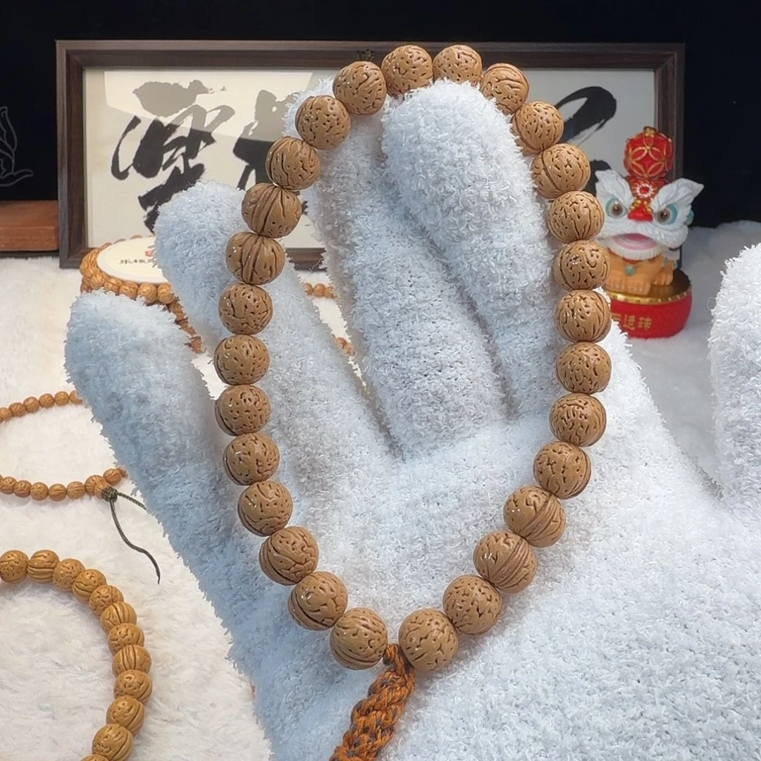 手串桃核1.1「911一道筋」野生桃核手持