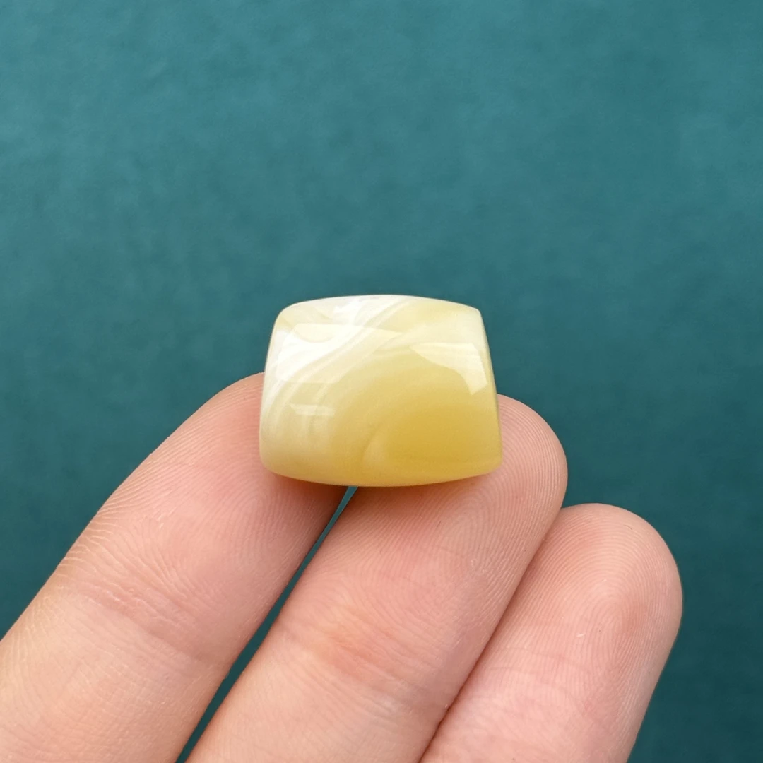 F3586天然原矿蜜蜡 马蹄珠14.5*18.4mm 支持鉴定假一罚十