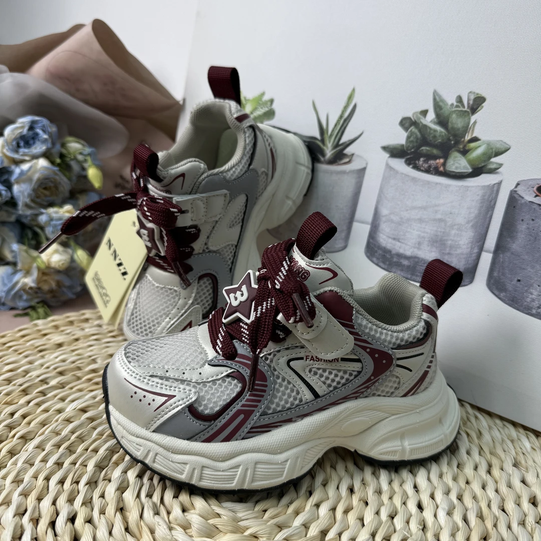 2025新款春夏季单网透气老爹跑步鞋男女宝同款