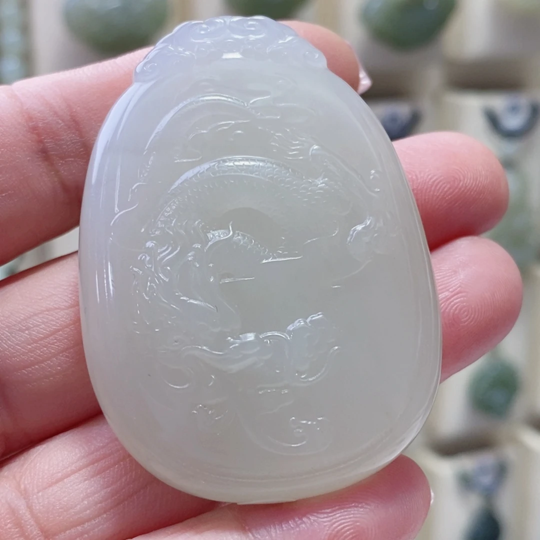 空***蔗和田玉未镶嵌颈饰