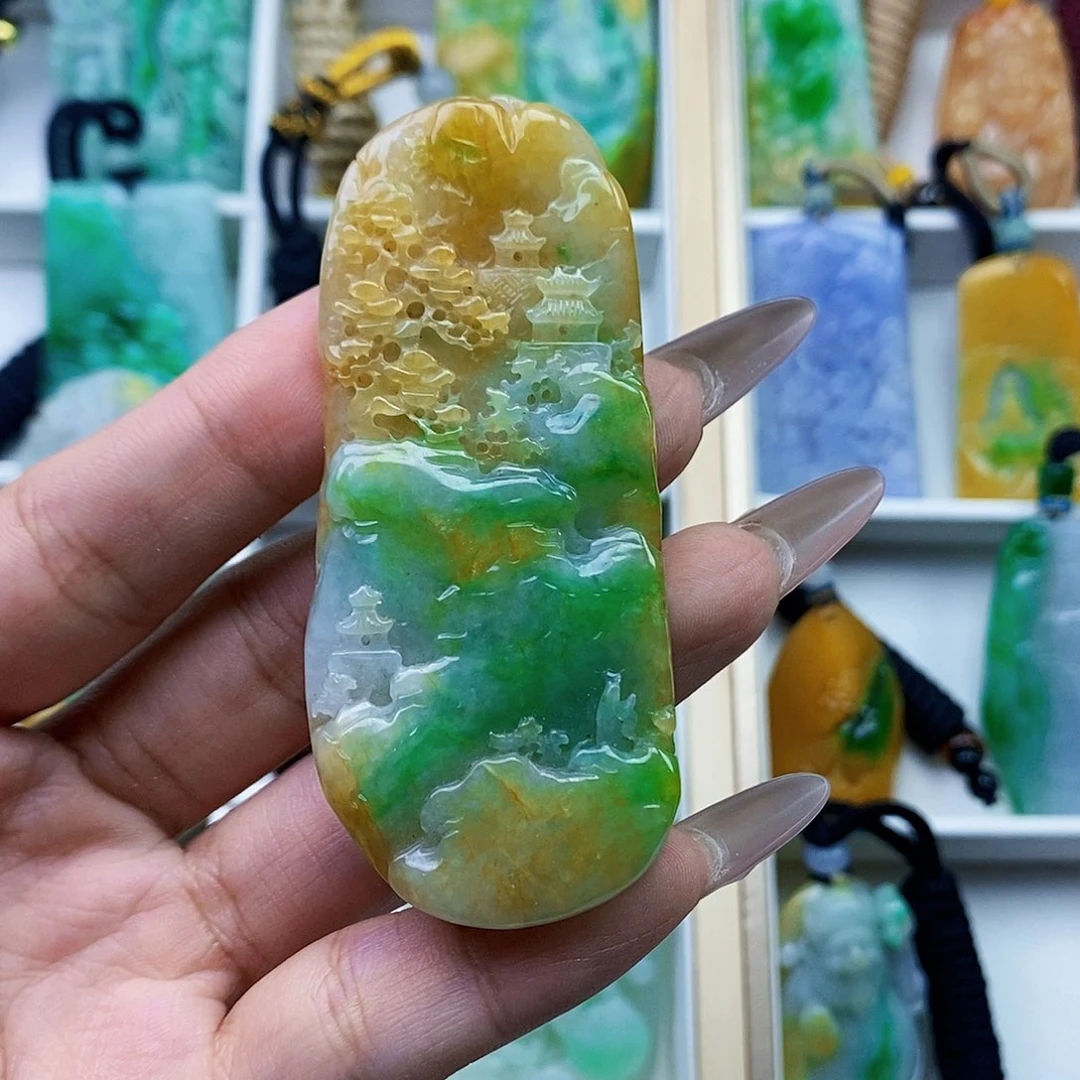 翡翠未镶嵌颈饰翡翠