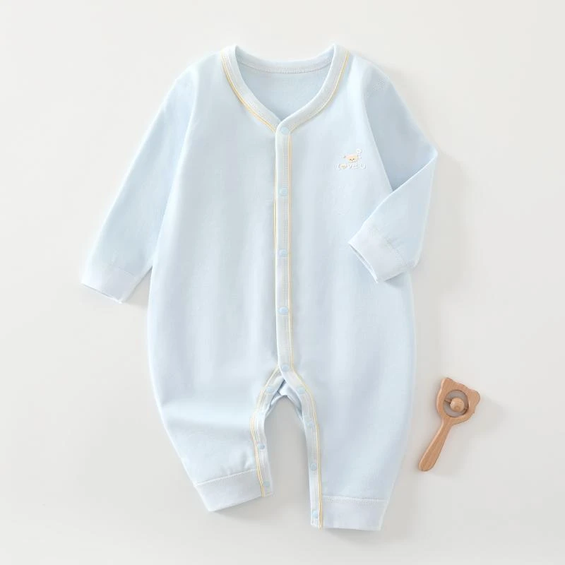 【四季连体夹芽】婴儿连体衣纯棉春秋哈衣新生儿爬服初生打底衣长袖