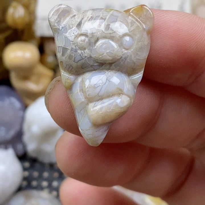 颈饰未镶嵌硅化珊瑚（珊瑚玉）小