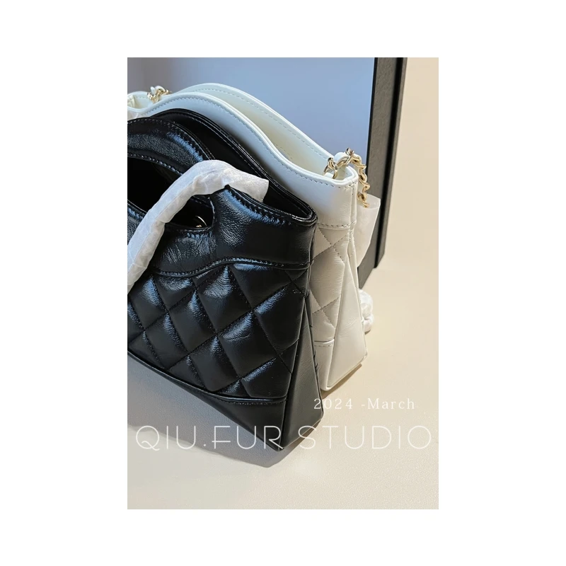 【806#编码】真皮小香风31bag手提包新款羊皮nano菱格链条包斜挎包