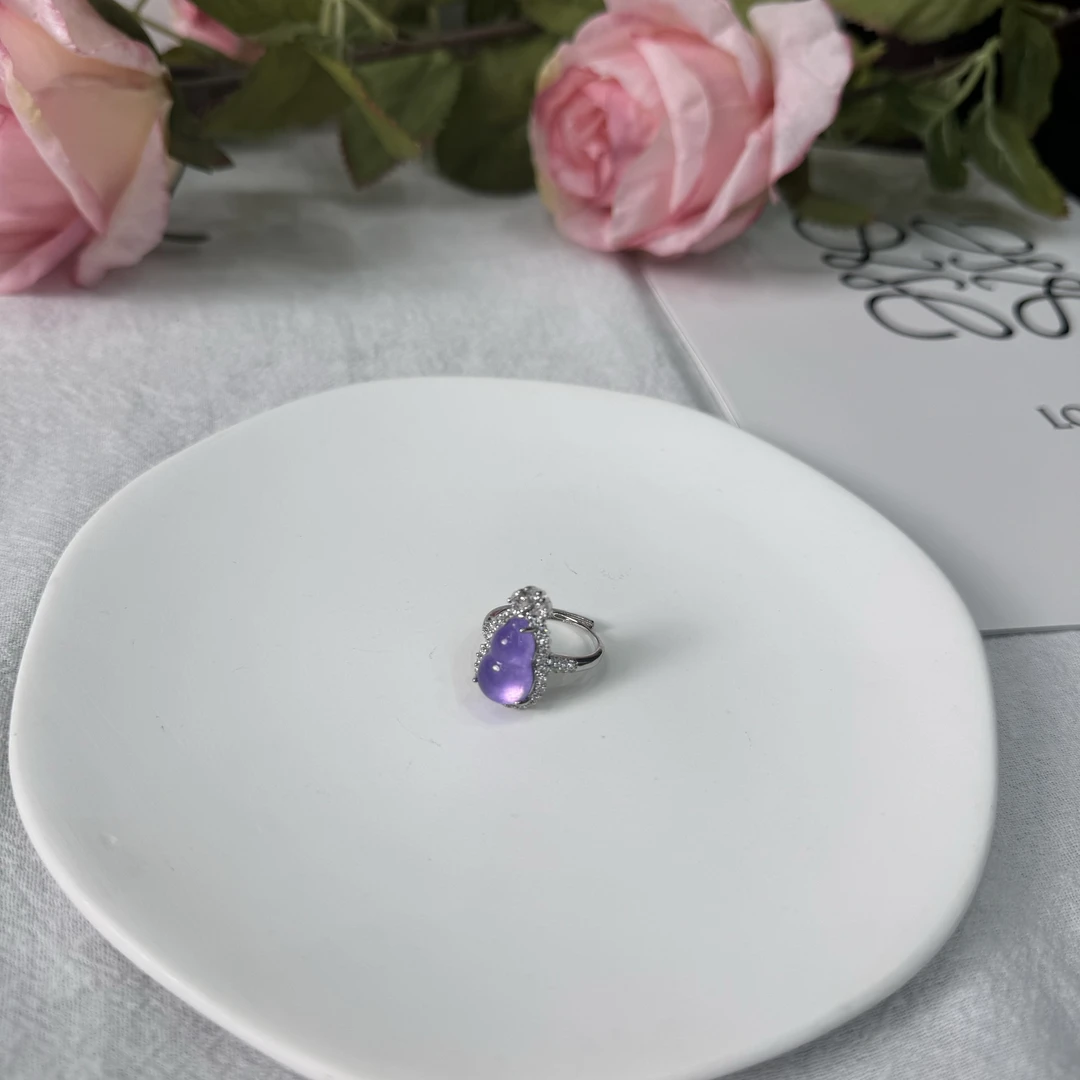 高定珠宝紫翡葫芦戒指HF1008S038