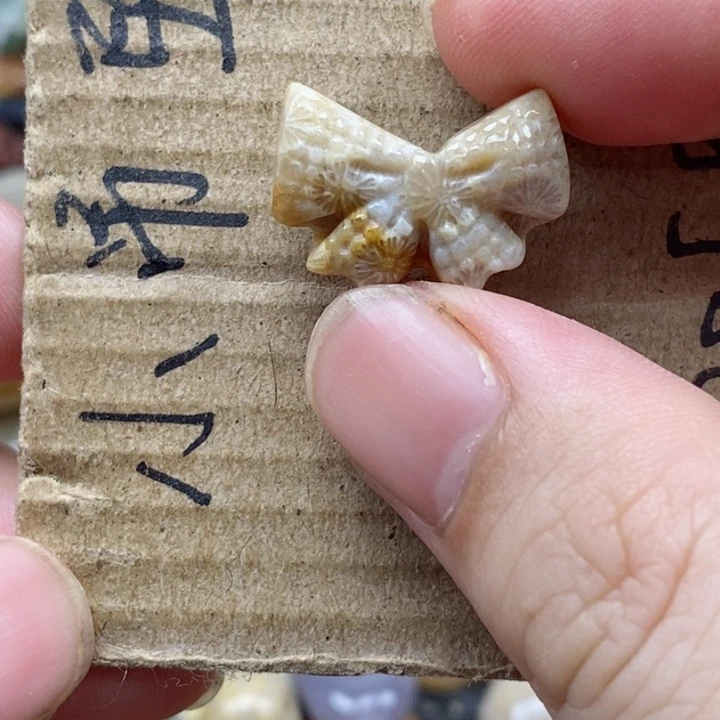 硅化珊瑚（珊瑚玉）未镶嵌颈饰前*