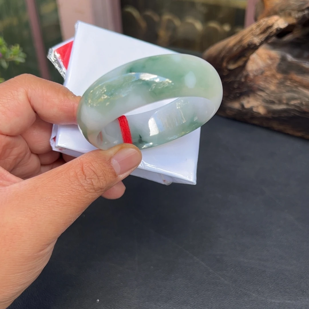 翡翠未镶嵌手镯圈口54/55