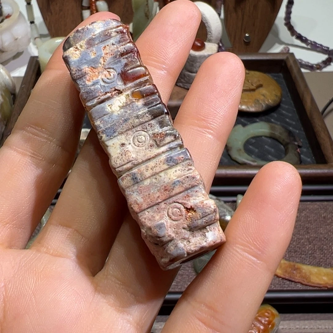 军***和田玉未镶嵌挂件