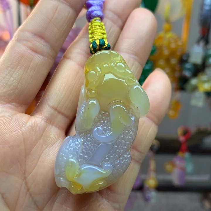 玛瑙/玉髓车挂未镶嵌