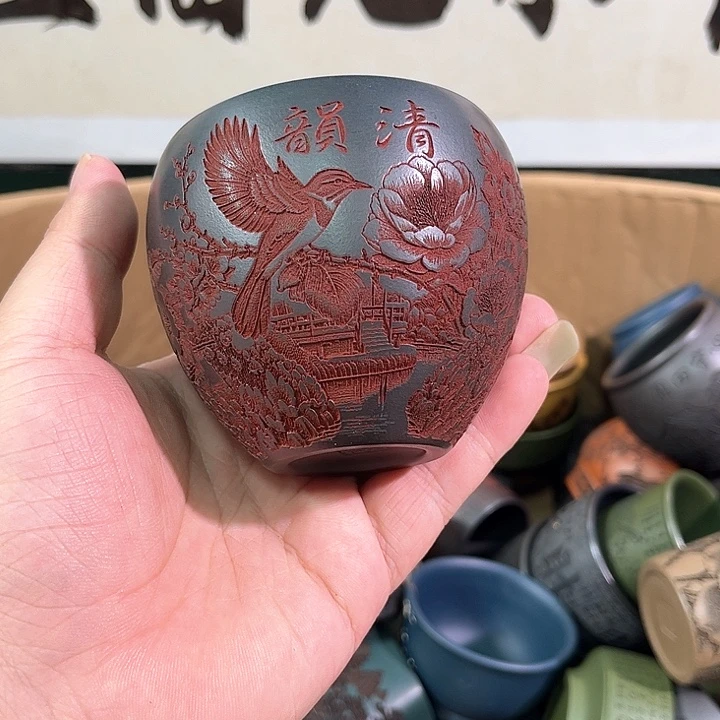茶杯紫砂全手工紫砂主人杯