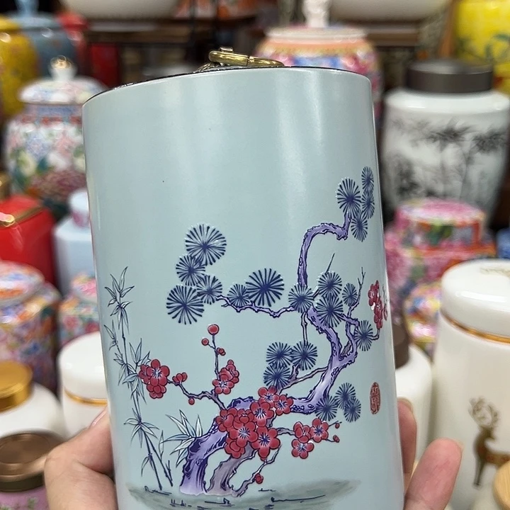高端陶瓷茶叶密封罐