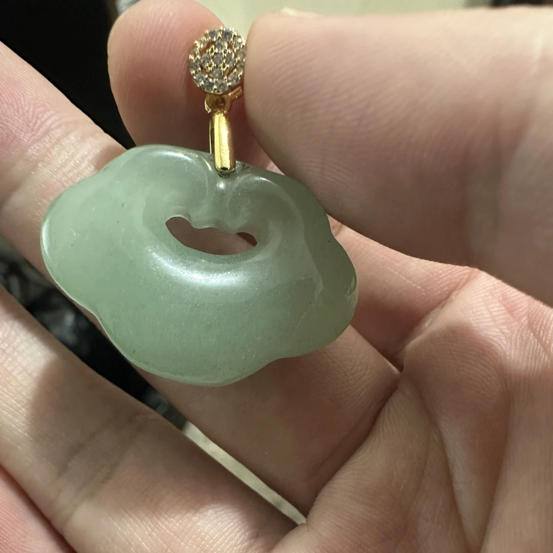 高货铜钱扣头翔云吊坠