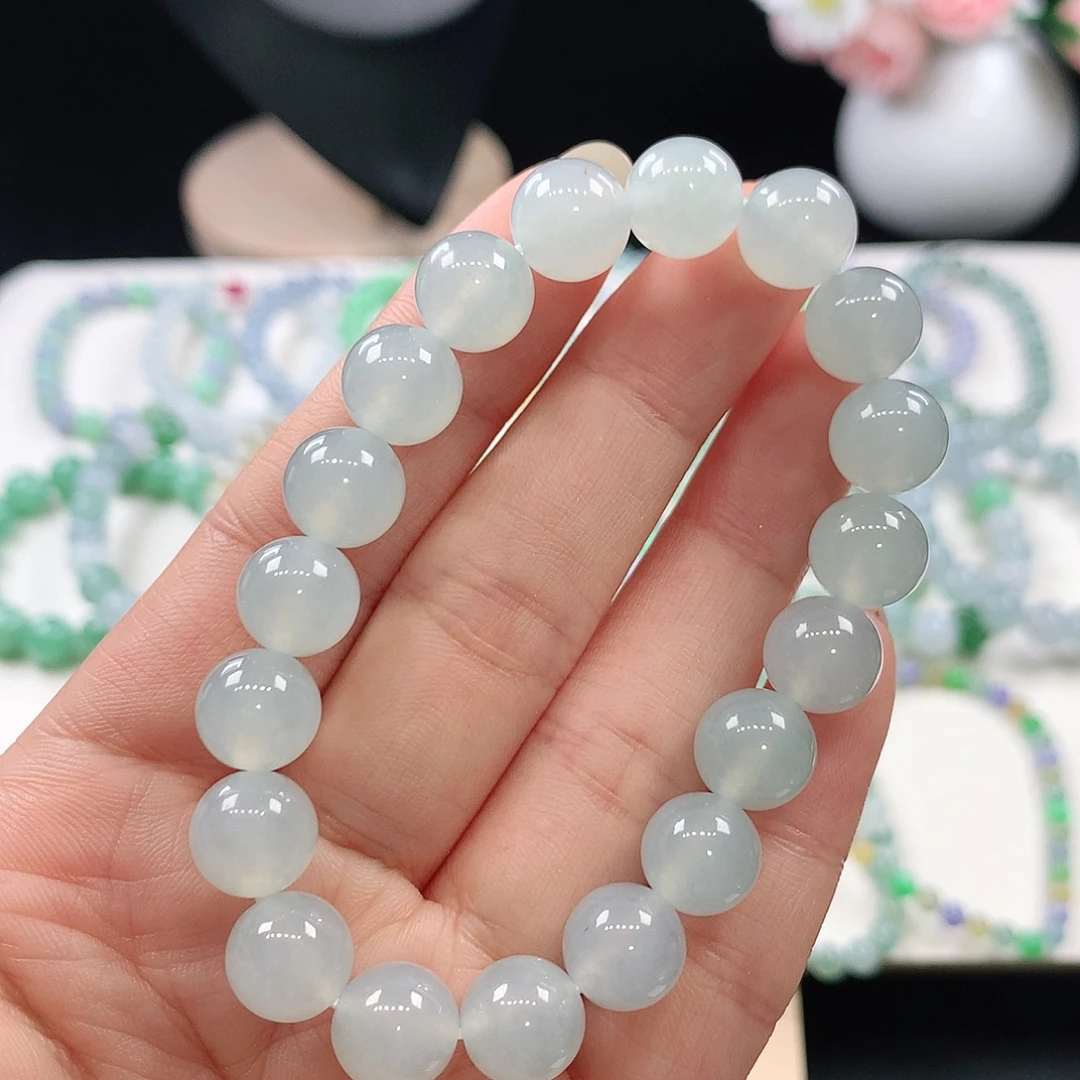 翡翠未镶嵌手链9.7mm