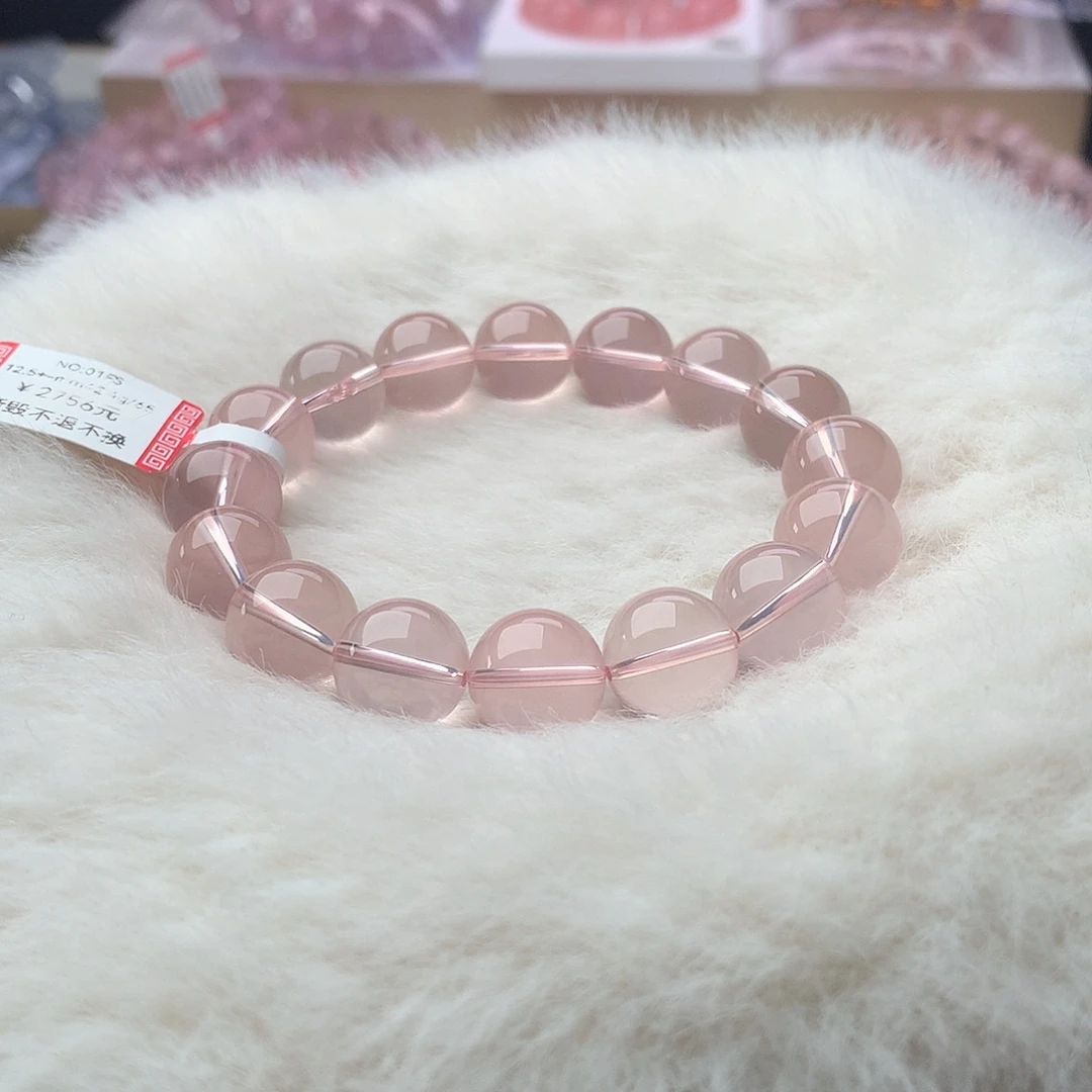 未镶嵌水晶手串粉水晶