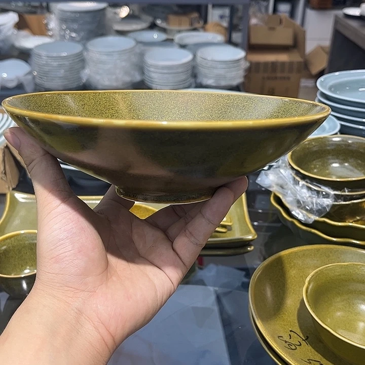 7.5寸茶叶末斗笠碗