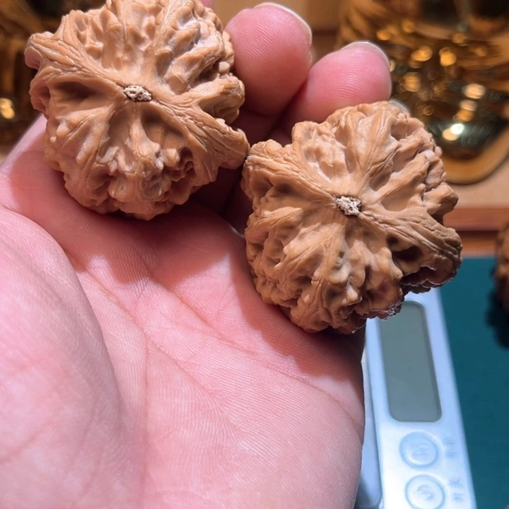 做***人文玩核桃把件红锦鲤