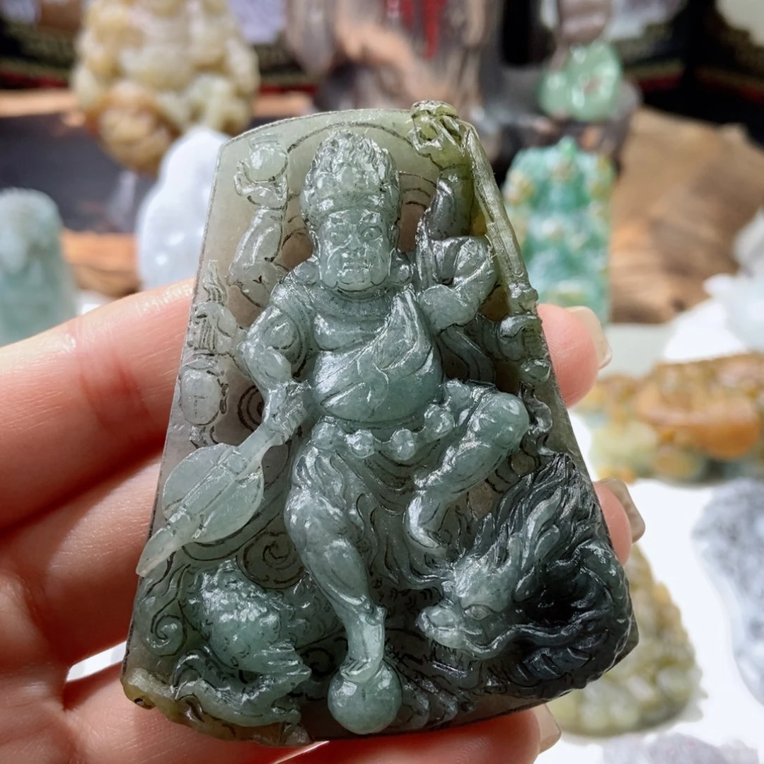 定制翡翠未镶嵌翡翠a货大黑天