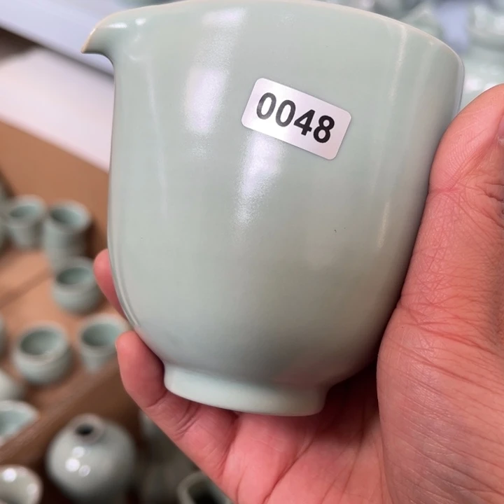 摆件瓷0048手工公道浮力瑕