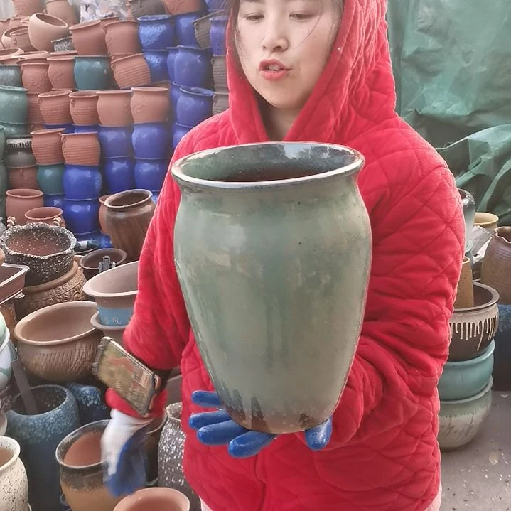 红陶口20高29瑕疵口变形