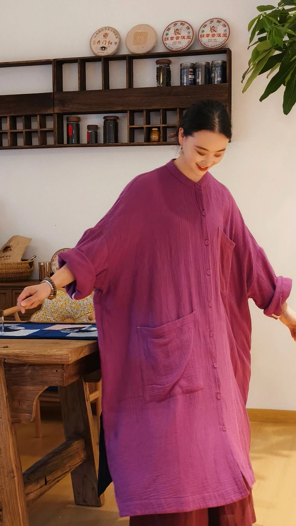 无品牌朴时.如故【可居家可外穿】夏季亲肤袍子