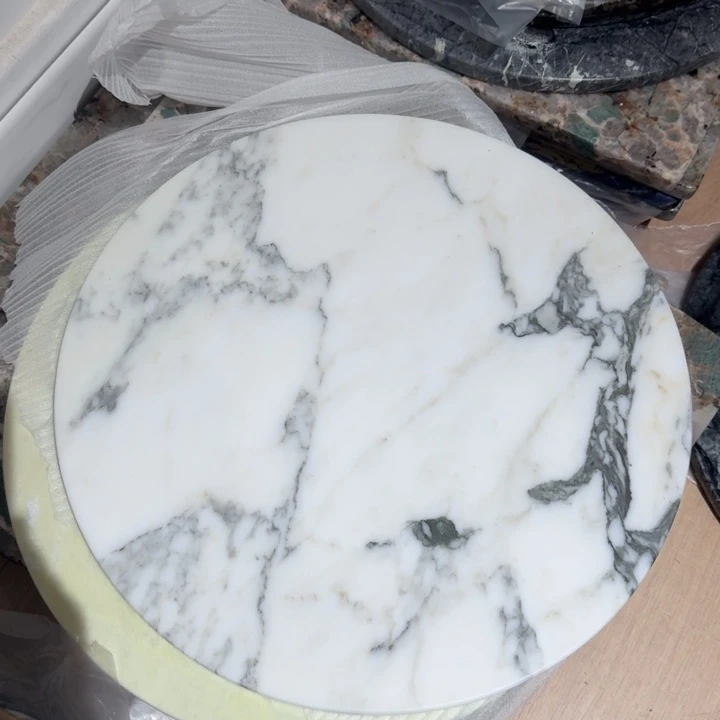 燕***计大理石宝格丽白边几