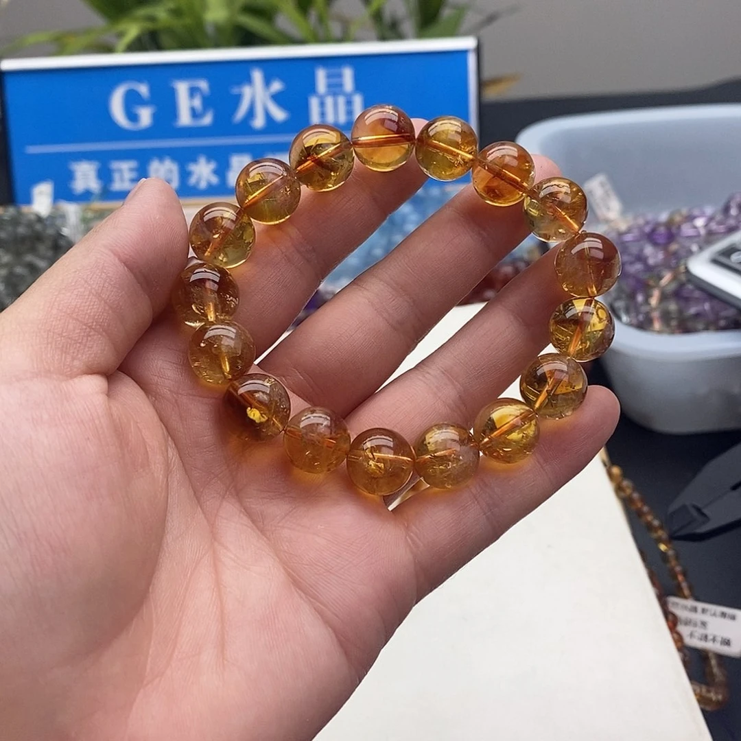 水晶手链未镶嵌黄塔晶12+