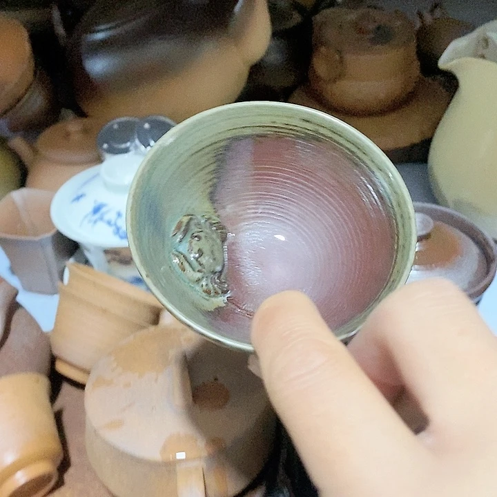 瓷片荷花绽放了我最美丽动人心弦