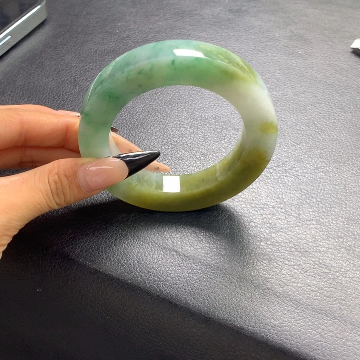 定制翡翠未镶嵌翡翠手镯16.