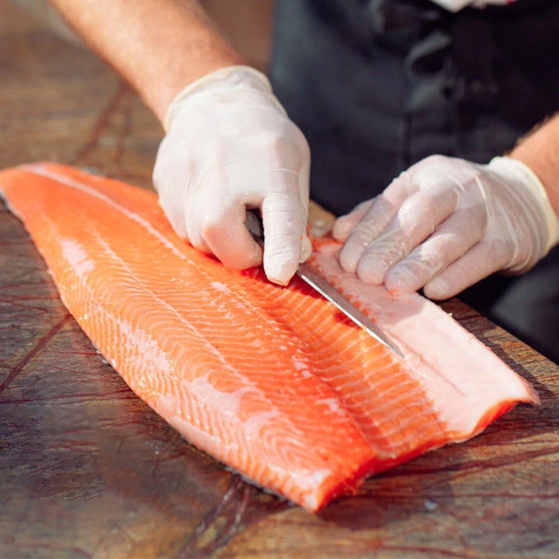 国产新疆三文鱼 冰鲜鲜切3/6斤去骨去刺鱼柳带皮 刺身虹鳟三文鱼