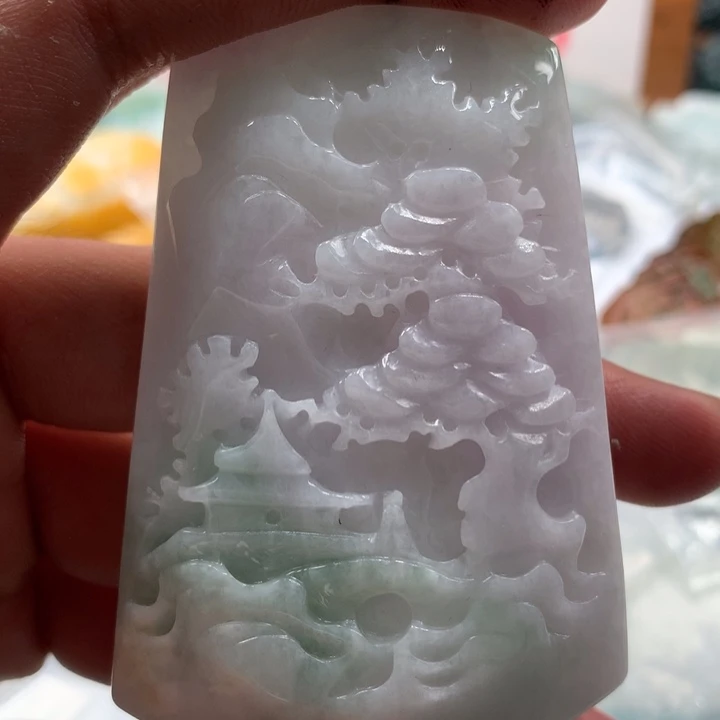翡翠未镶嵌颈饰保真天然a货翡翠