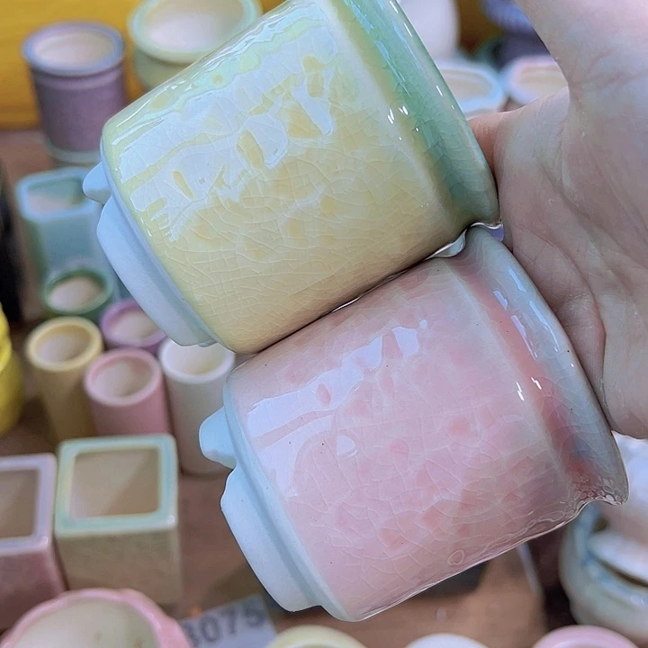 红陶陶瓷花盆当场满12包邮