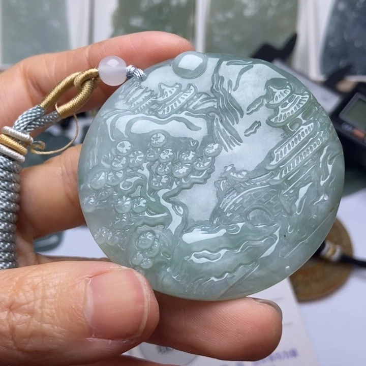 翡翠未镶嵌挂件翡翠