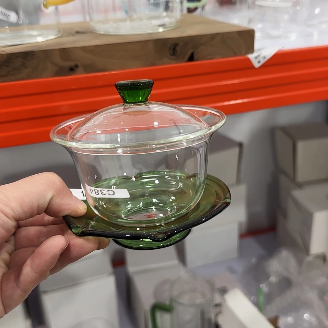 384盖碗湖绿高硼硅周边