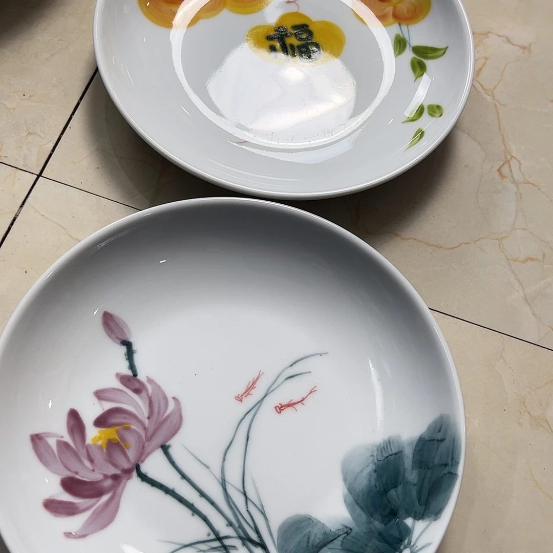 瓷片靖***景德镇陶瓷手工手绘制作