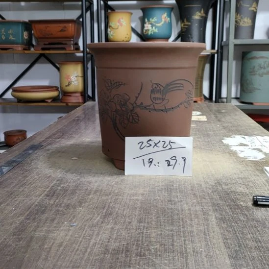 紫砂花盆库存尾货清仓