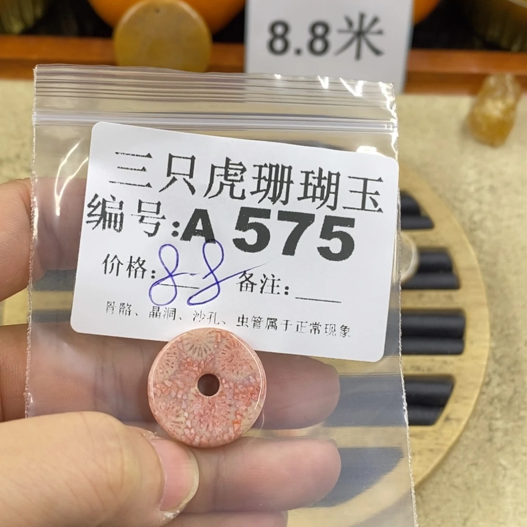 硅化珊瑚（珊瑚玉）1未镶嵌木*里