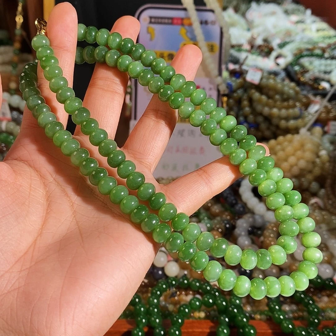 暴***桃手链未镶嵌和田玉