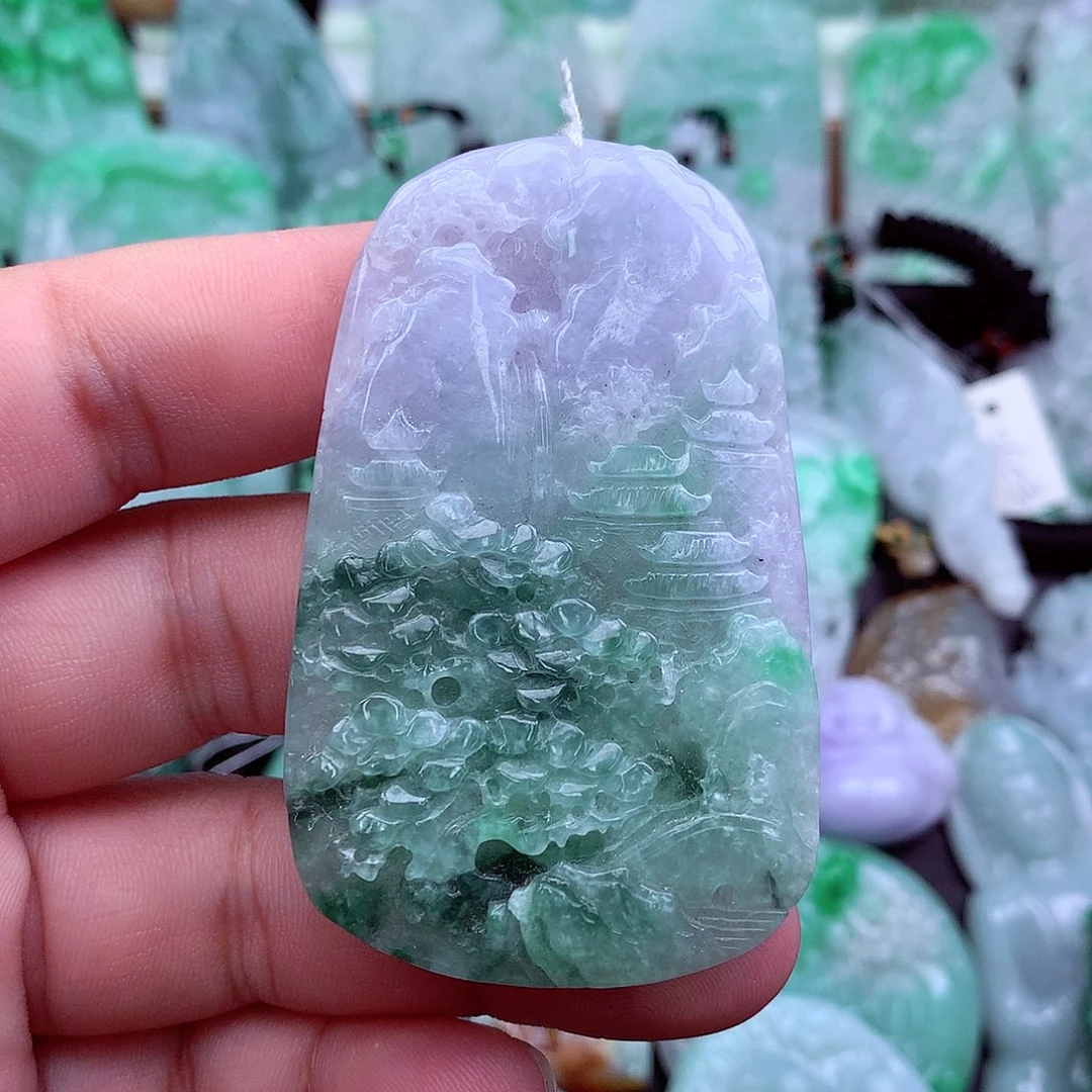 翡翠未镶嵌吊坠(不含链)