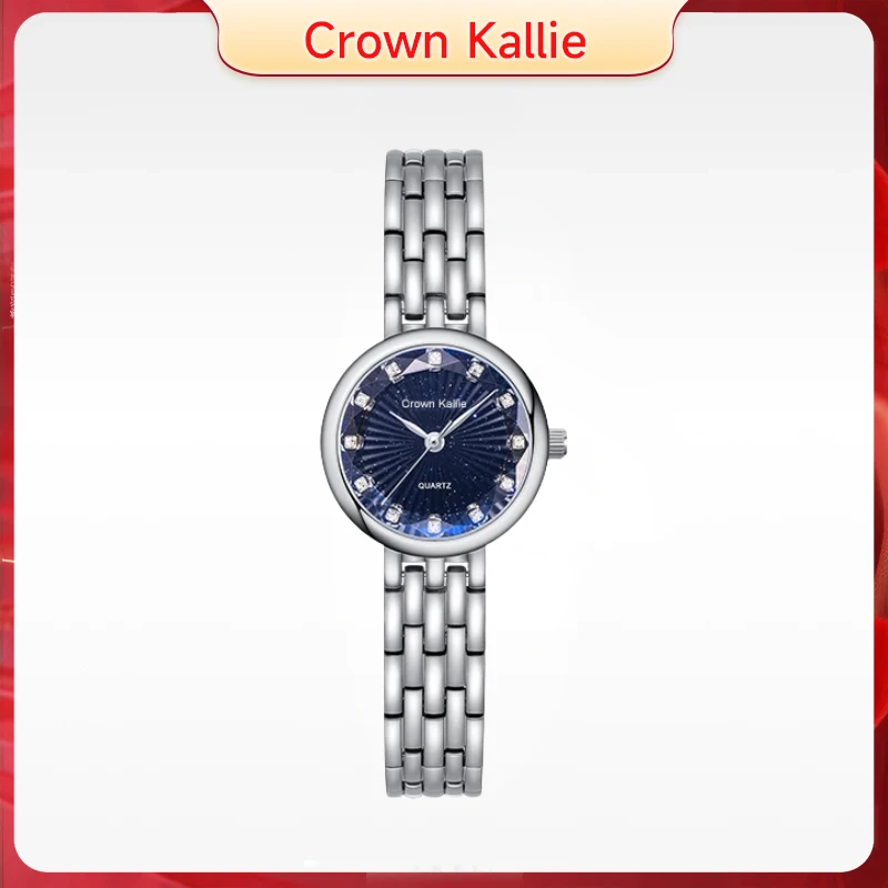 【小ck】专柜正品3D镶钻星空小表盘蓝晶灵手表女士百搭时尚ck8116