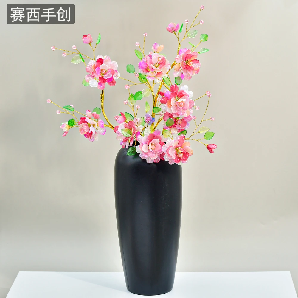 赛西 手工diy小清新七里香仿真花室内办公桌面婚庆装饰摆件SXK68