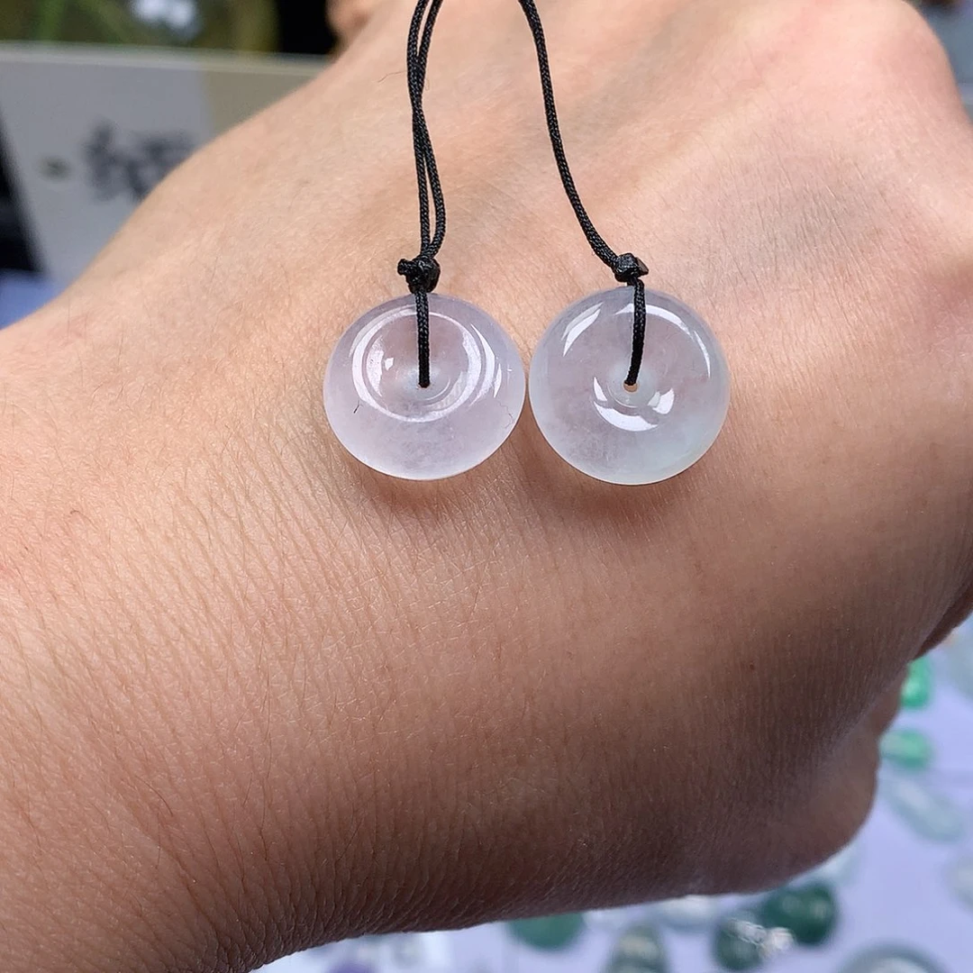 翡翠裸石缅甸天然A货翡翠冰种平安扣