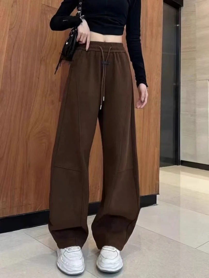 静姐秋季新款宽松高腰休闲裤百搭韩版休闲裤52555