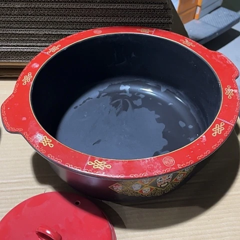 微瑕，明火，口径35高12无盖