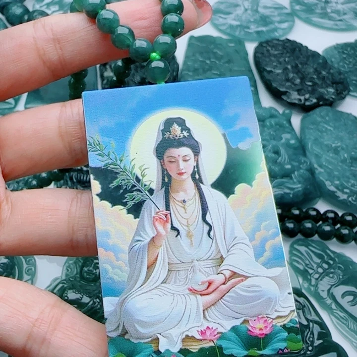 翡翠未镶嵌颈饰多样性发货天然A货翡翠