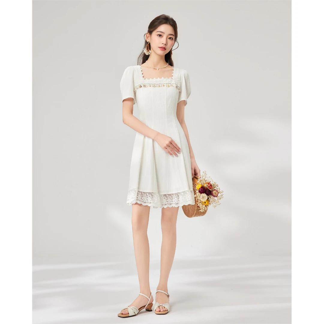 IEF/爱依服2025夏季新款度假优雅气质波西米亚风时尚知性女连衣裙