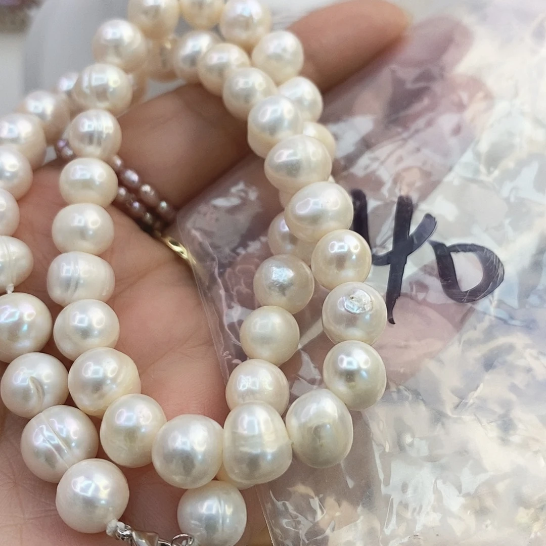 淡水珍珠颈饰钛钢