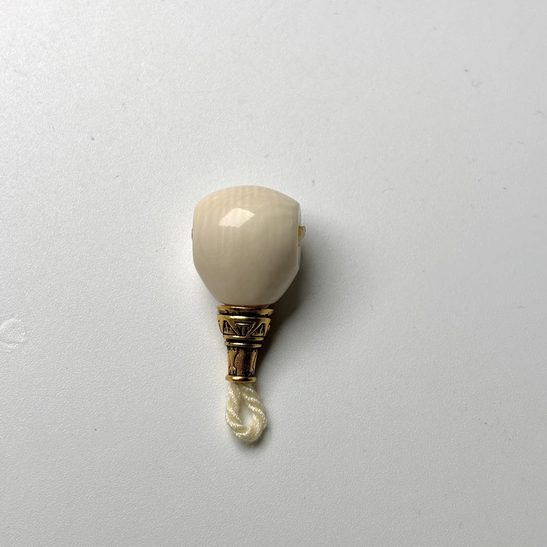 保真猛犸牙货头品质12m精工内凹三通配饰5A肉芯料一等冰料