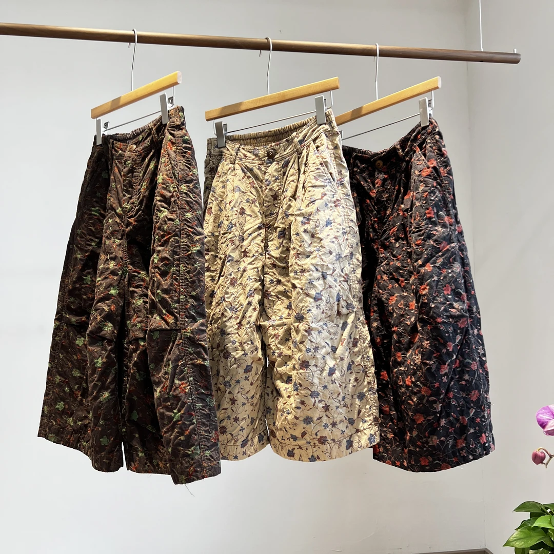 衣牧了然双面（双层)高密提花撞色八分裤250228-1